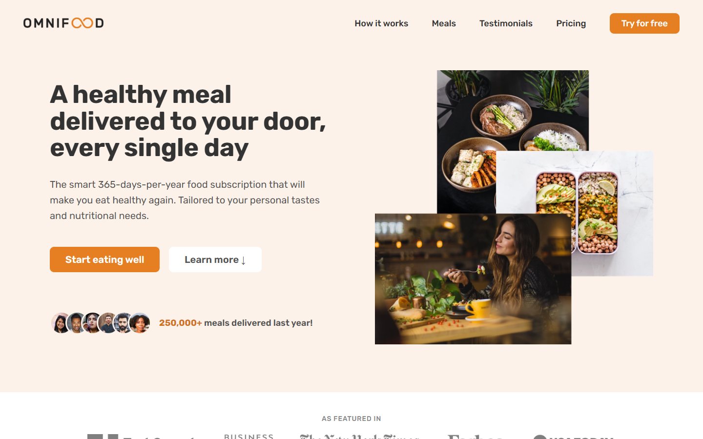 צילום מסך של AI Omnifood